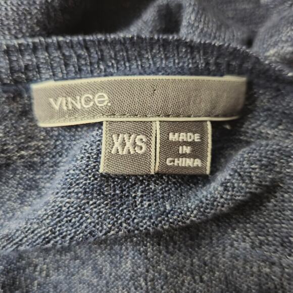 Vince Linen/Silk Lightweight Sheer tunic top Blue Size XXS - Picture 4 of 7